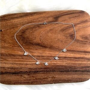 Silver .925 Eye Charm Necklace